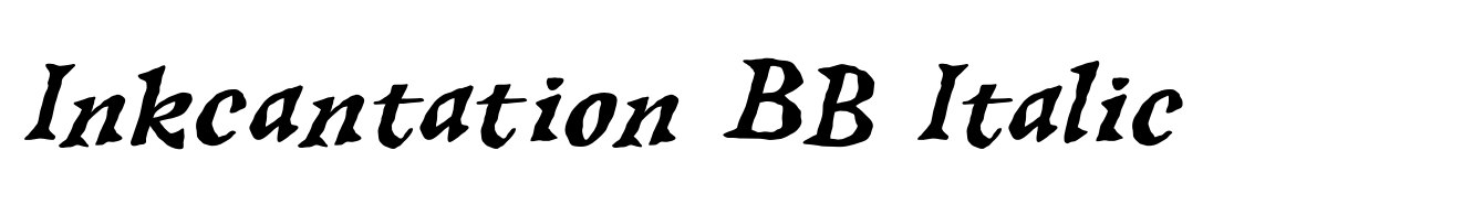 Inkcantation BB Italic